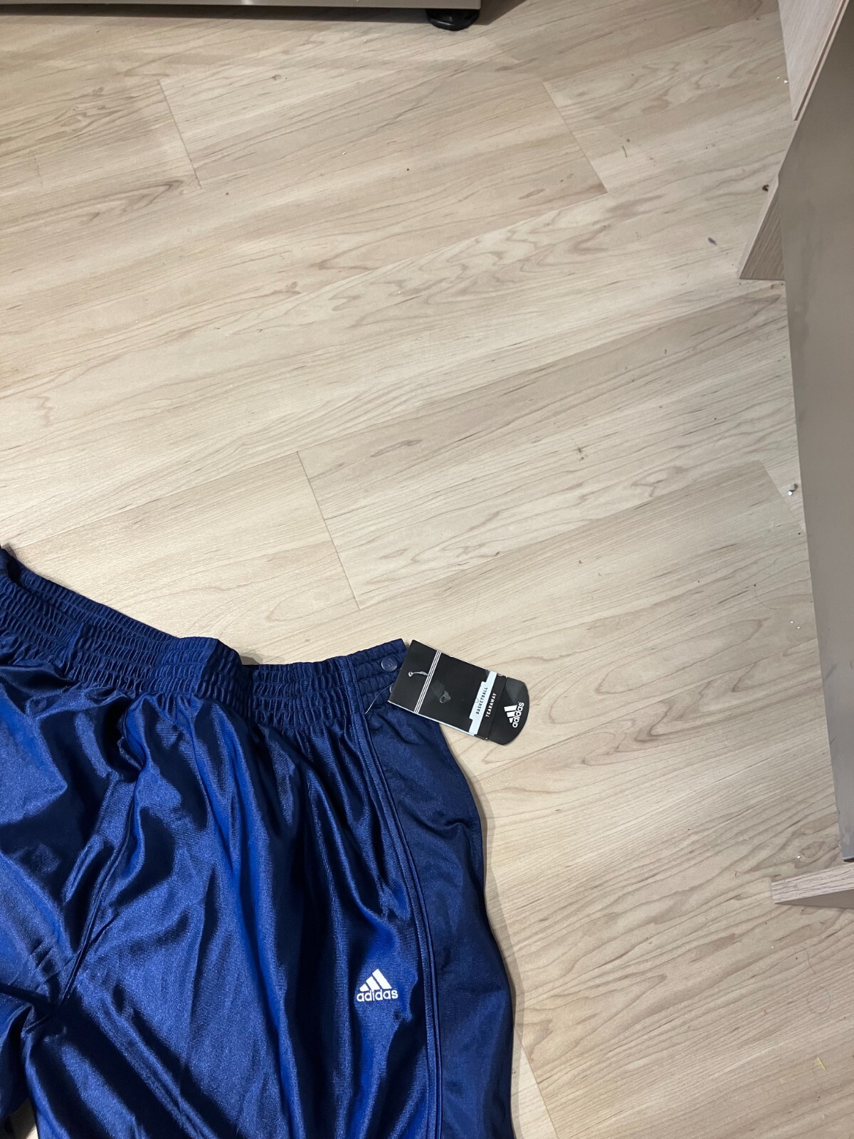 Adidas blue basketball tearaway warm up Sweatpants adult 2xl XXL NWT