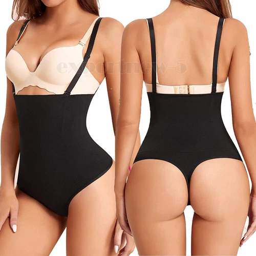 Women Shapewear Bodysuit Waist Trainer Tummy Control Underbust Full Body Shaper - Picture 37 of 47