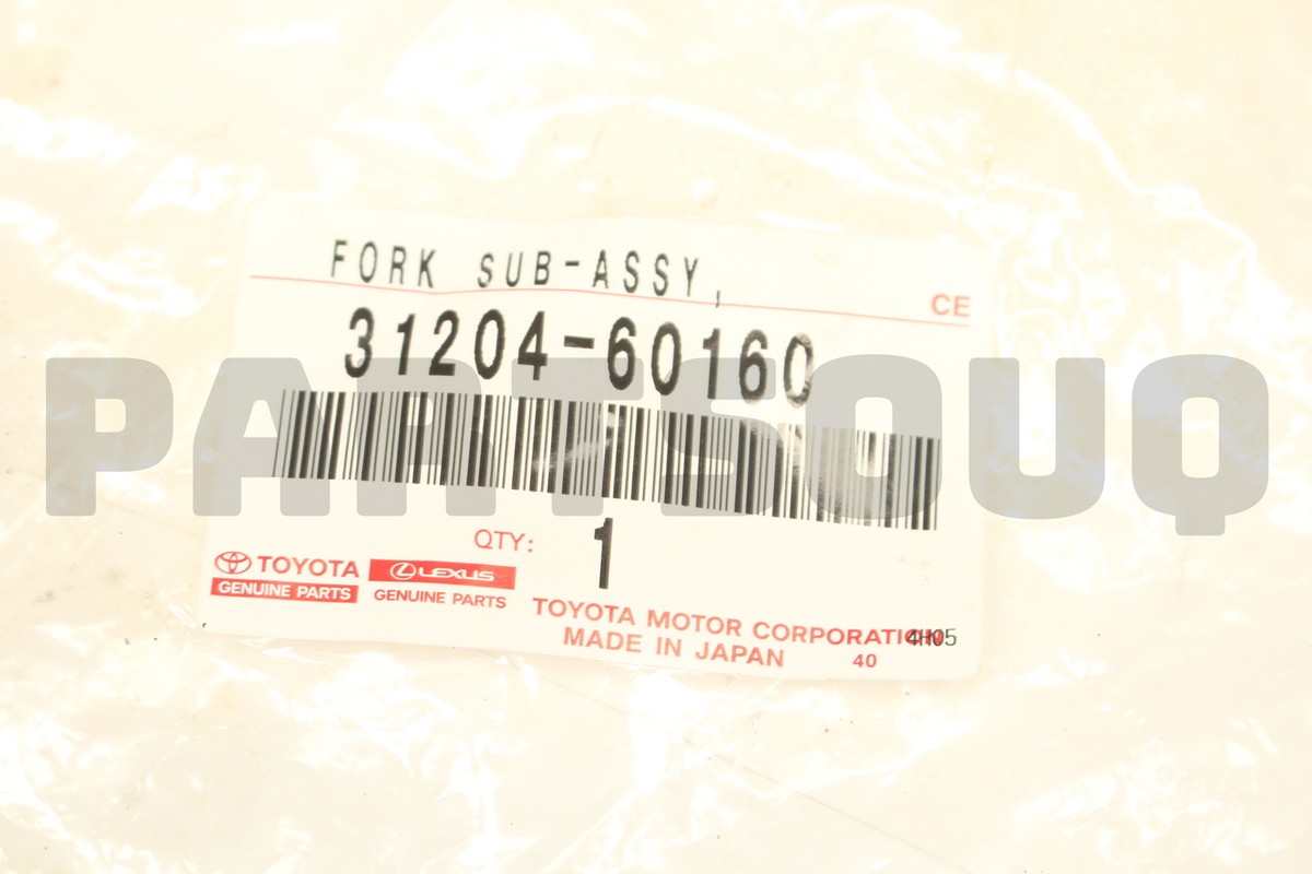 3120460160 Genuine Toyota FORK SUB-ASSY, CLUTCH RELEASE 31204
