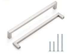 3 -- 10-1/2" Modern Brushed Nickel Stainless Steel Kitchen Cabinet Pulls Handles