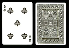 1 x playing card Theory11 High Victorian - 5 of Clubs ZT 39