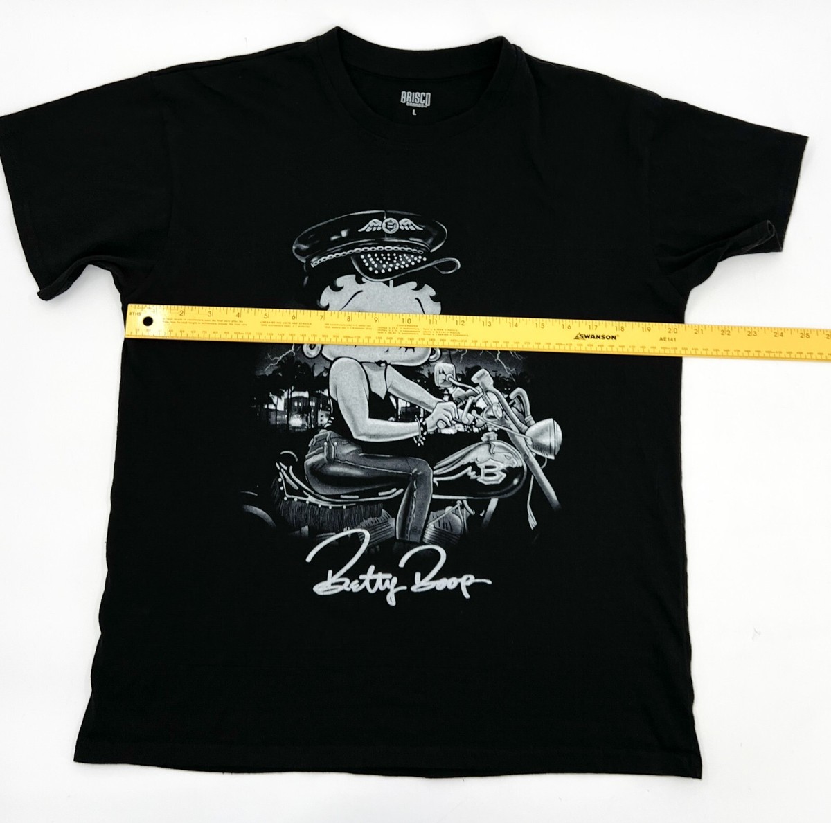 GILDAN◇Betty Boop/Tシャツ/L/コットン/BLK/プリント