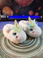 Cat jack Toddler Girls' Moccasin slipper Raylee unicorn Size L 9-10