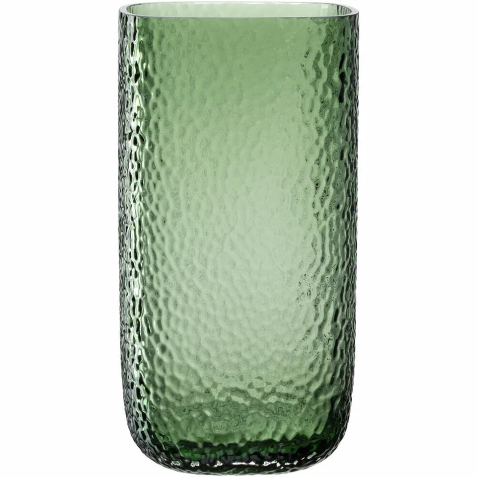 Leonardo Vase Martello, Dekovase, Blumenvase, Glas, Grün, H 29 cm, 033201