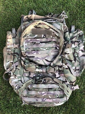 90L Virtus MTP Bergen Rucksack +side pouches Rocket Genuine British Issue Bergan