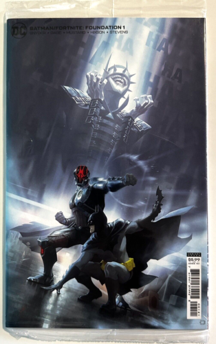 Base Batman Fortnite #1 (2021) Alex Garner variante mínima de comercio - Imagen 1 de 4