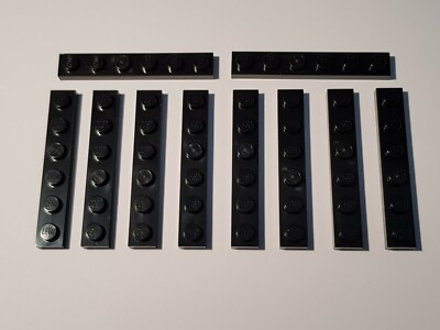 LEGO  10 x 3666 Platte 1 x 6 schwarz (IGB) Star Wars