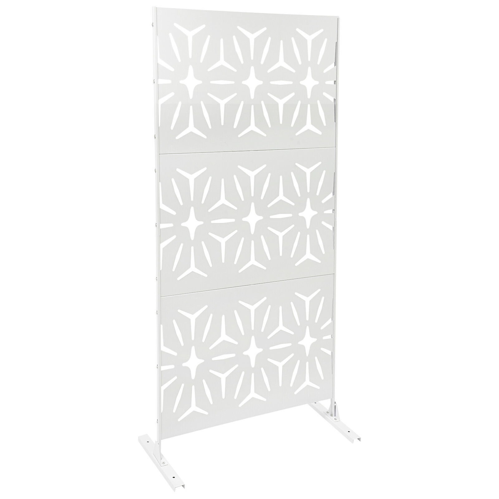 35.4*72" Steel Privacy Screen Balcony Screen Free Standing Decoration Screen