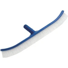 (12)- Jed Pool 18 In. L. Polypropylene Bristles Plastic Frame Curved Wall Brush 