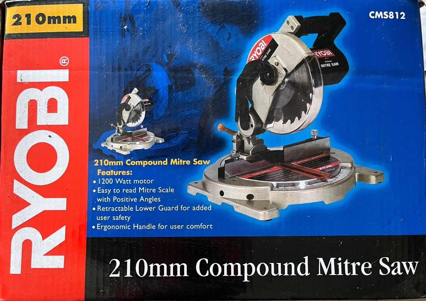 Ryobi 210mm Compound Mitre Saw 1Model CMS812 eBay