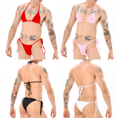 sexy bequeme unterwäsche Herren BH Slip Sissy Sexy Unterwäsche verstellbare Dessous Bequeme Tanga