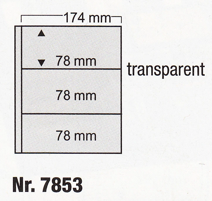 SAFE Compact-Spezialblätter passend für Compact-Alben 10 Stück Art.-Nr. 7853