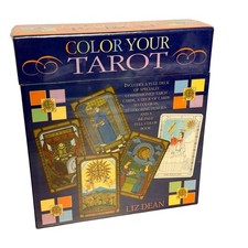 Color Your Tarot Deck and Guidebook Liz Dean Full 78 Card Tarot Deck Coloring
