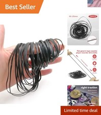 50PC Cassette Recorder Rubber Belts - Flat 40-135mm Range for Durable Repairs