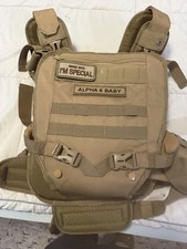 Alpha 6 Baby Tactical Front Toddler Carrier 8-35 lbs Tan Military Adjustable