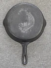 Griswold No. 7 Cast Iron Skillet Large Block Logo Erie PA Double Spout
