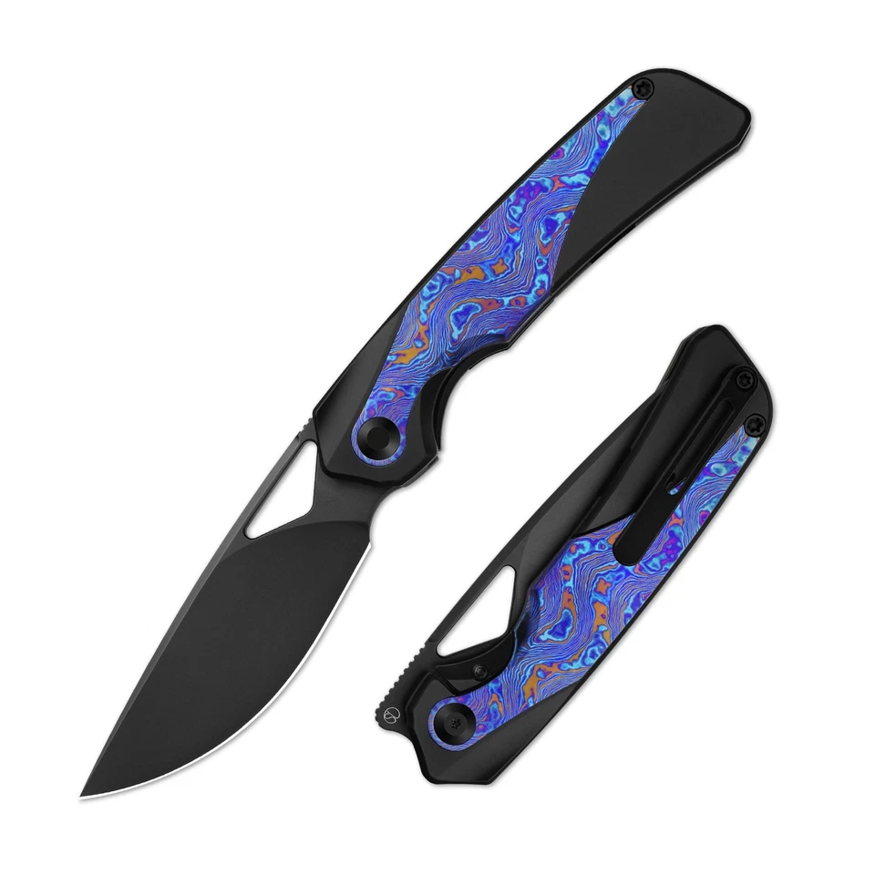 Kizer Topsail EDC Folding Pocket Knife S45VN Blade Titanium & Timascus Handle - Image 2 of 4