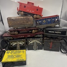 Vintage Toy Train Lot Marx O Scale Cars AHM HO Transformer Power Pack Repair