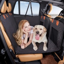 Back Seat Extender,Dog Seat Cover for Back Seat,Hard Bottom Car Seat Cover fo...
