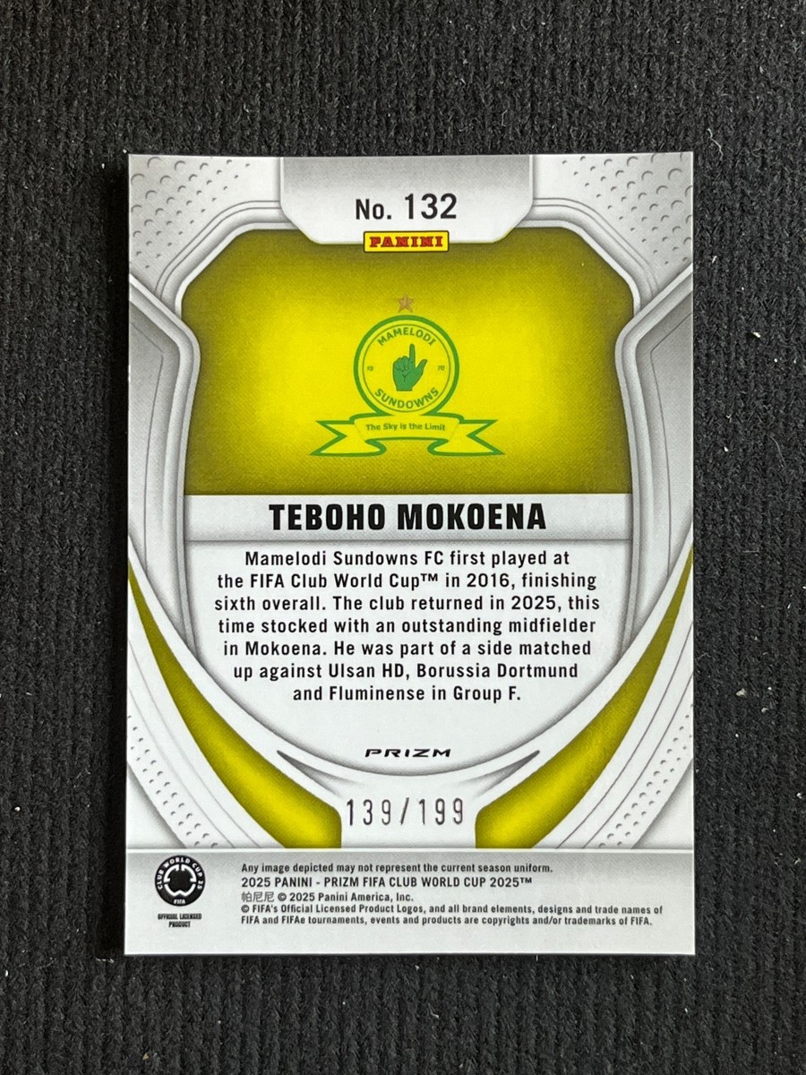 Teboho Mokoena 2025 Panini Prizm FIFA Club World Cup Red Prizm