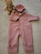 Engel Wollwalk Overall Merinowolle Gr. 50/56 Rosenholz Altrosa