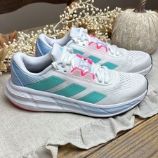 Adidas Questar 3 Women's Running Shoes in Cloud White / Flash Aqua / Lucid Pink