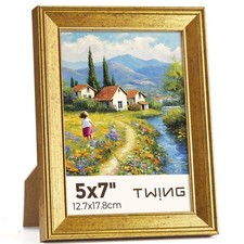 TWING 5x7 Picture Frame,Display Pictures 4x6 with Mat or 5x7 Without Mat,Orna...