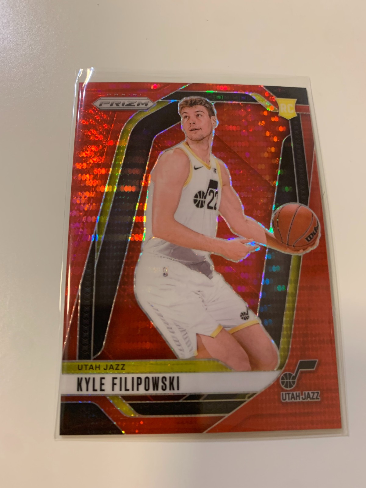 2024-25 Panini Prizm Kyle Filipowski #263 Red Pulsar Prizm 4/75 (RC)