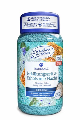 Dresdner Essenz Badesalz Erkältungszeit & Erholsame Nacht 600 g