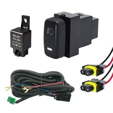 For Mitsubishi Outlander H11 Relay Harness Wire Kit Wfog Light Hid Lamp Switch