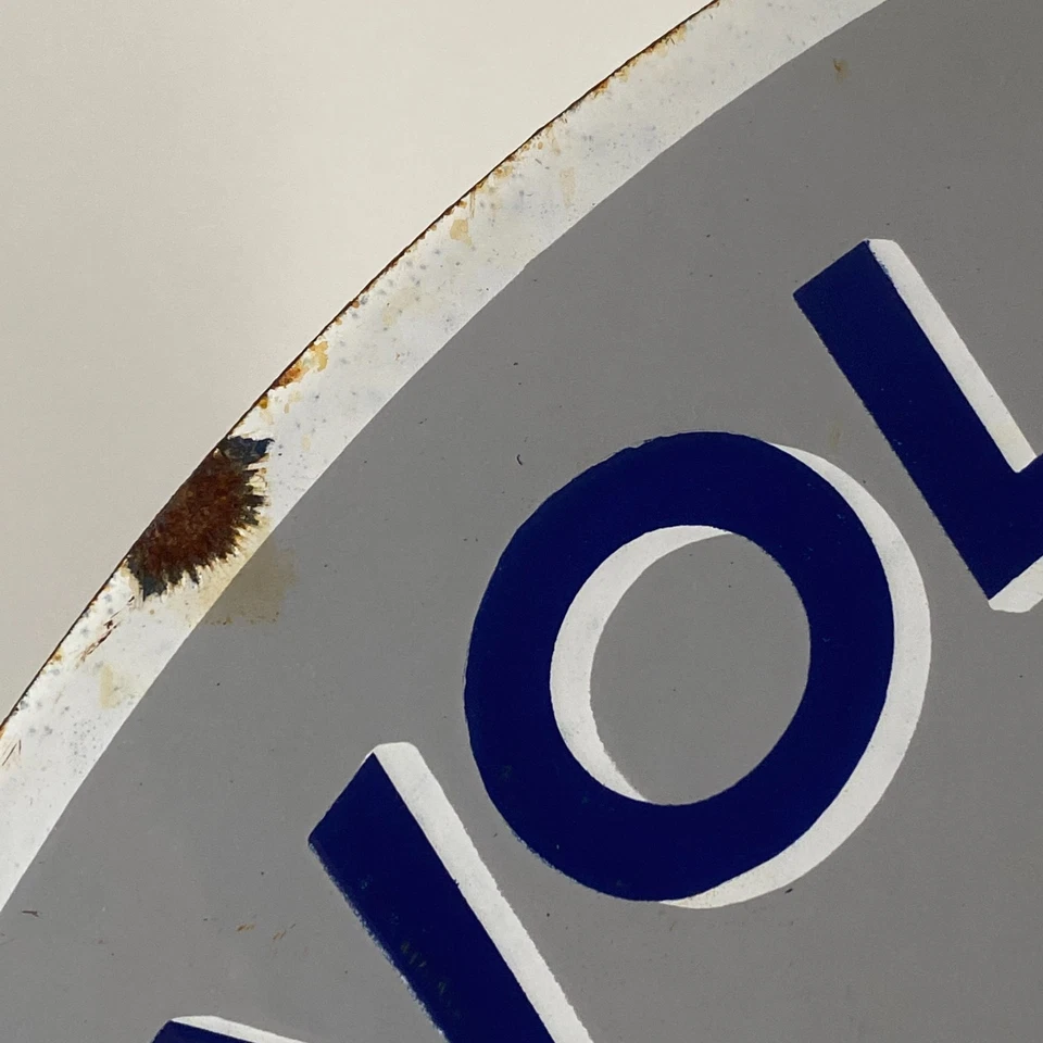 Volkswagen Enamel Sign - Ø 50cm (19.7") - Retro Vintage Garage Advertising Decor - Image 3 of 4