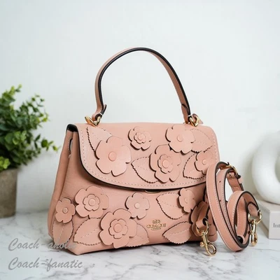 バッグ Coach Floral Applique Hand Bag Coach Floral Applique In Women's Bags & Handbags for sale - eBay