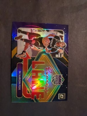 De'Aaron Fox 2020-21 Donruss Optic Express Lane Purple Prizm 5