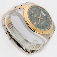 Rolex Wimbledon Datejust II 2-Tone 18KY Gold & SS Slate Dial 41mm 116333 w/Card 3
