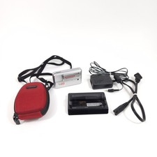 Casio Exilim EX-V8 Silver Digital Camera With Charging Dock And Case