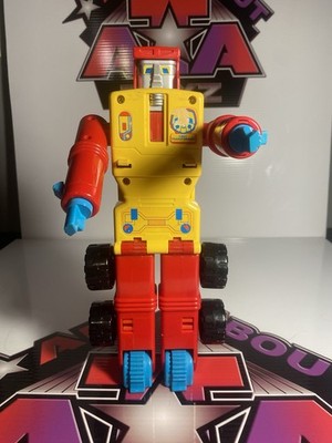 Vintage 1986 Playskool My First Transformer Robot / Dump Truck Silver Face #1