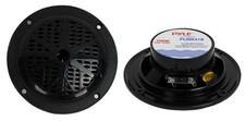Pyle 4" 100W Dual Cone Waterproof Marine Boat Stereo Speakers PAIR Open Box