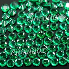 Certified Natural MUZO Colombia Green Emerald 1.60 MM Round Stunning Gems 10 Pcs