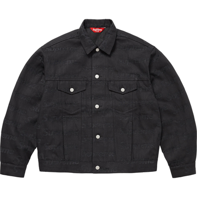 Supreme Jacquard Logos Denim Trucker Jacket 3colors FW25 | eBay