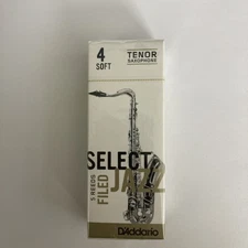 NEW D’ADDARIO TENOR SAXOPHONE SAX REEDS (5 REEDS) SOFT 4 SEALED BOX