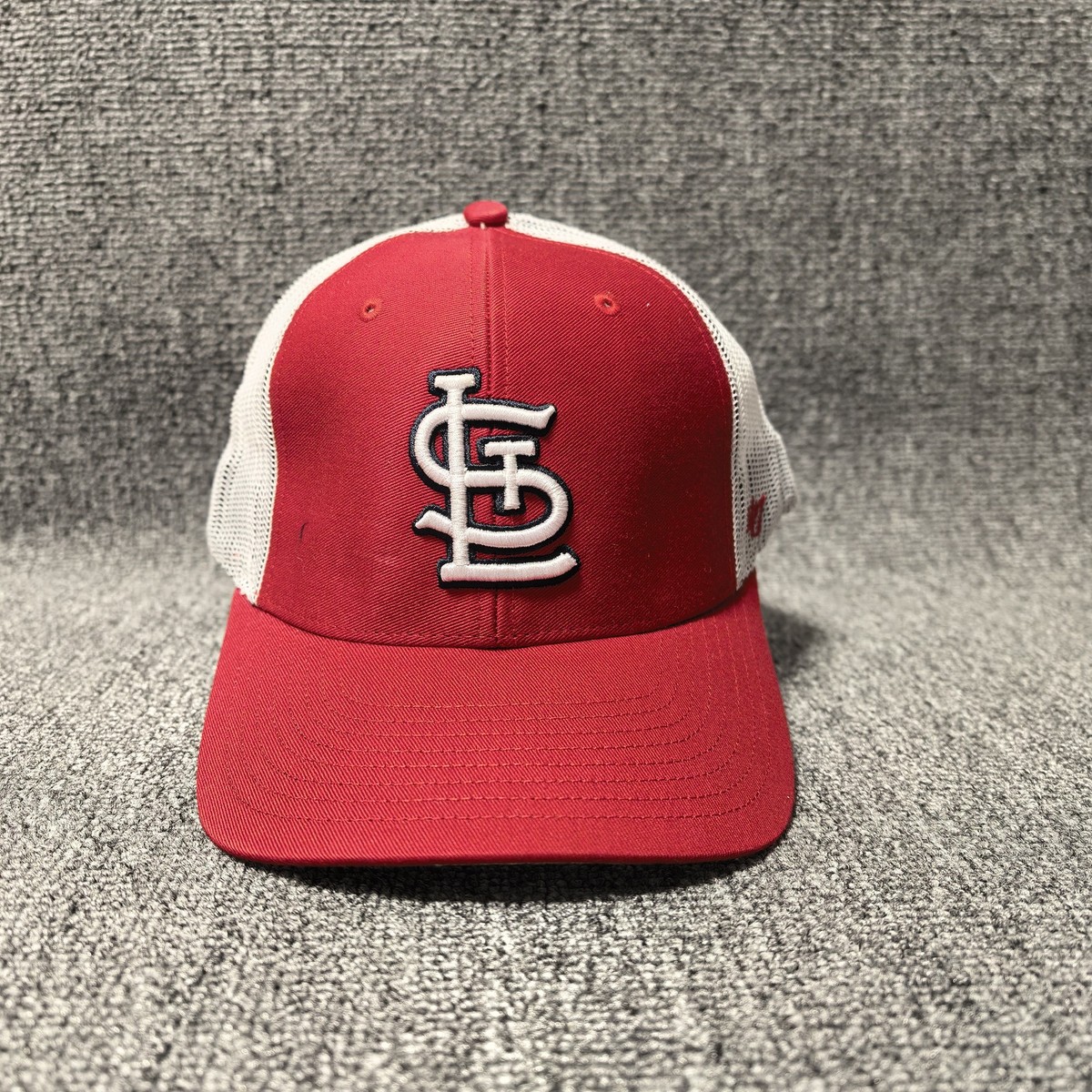 '47 Brand St. Louis Cardinals MLB Trucker Snapback Hat Red White Mesh Back