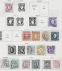 14 Portugal Stamps from Quality Old Antique Album 1853-1887