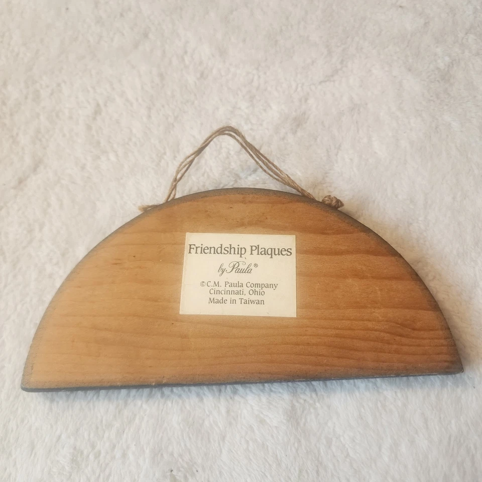 Vtg Friendship Plaques by Paula Miniature Hanging Wood Country Bless My Kitchen - Image 4 of 4