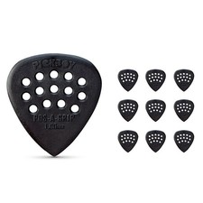 Pick Boy Pos-a-Grip Black Carbon/Nylon Guitar Picks 1.00 mm 10 Pack