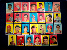 1958 Topps Sauer Pascual Woodling Roebuck Hearn Dodgers Rookie Baseball Lot 27