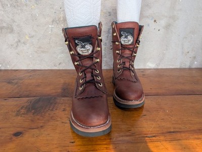 Georgia Boots Farm &Ranch 8 '' Oil Resistant Sz 6.5  women' Brown  $3.33 Shipping