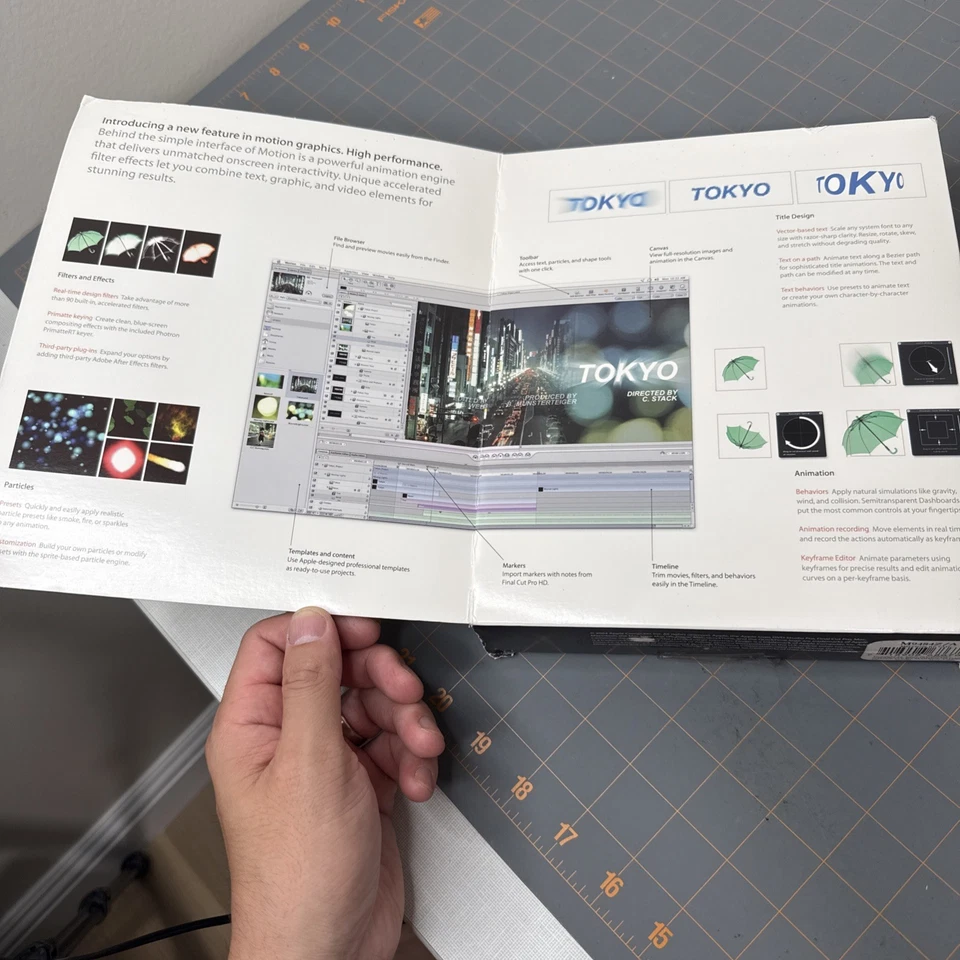 Apple Motion Real-Time Motion Graphics Design CD Vintage NEW - Image 2 of 4