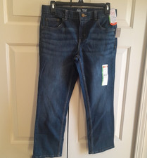Wonder Nation Boys Jeans Size 10 Straight Fit Dark Wash School Denim NWT