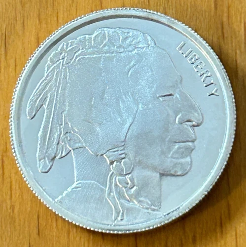 1/4 oz SILVER Round .999 Fine HIGHLAND MINT Bullion BUFFALO NICKEL DESIGN - 018