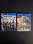 Assassins Creed Unity & Assassin's Creed Origins (PlayStation 4,PS4) 2 Game Lot